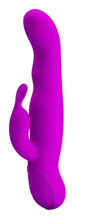 Vibrator Iepuras Mystic, 30 Moduri Vibratii, 7 Moduri Rotatii, Silicon, USB, Mov, 23.5 cm