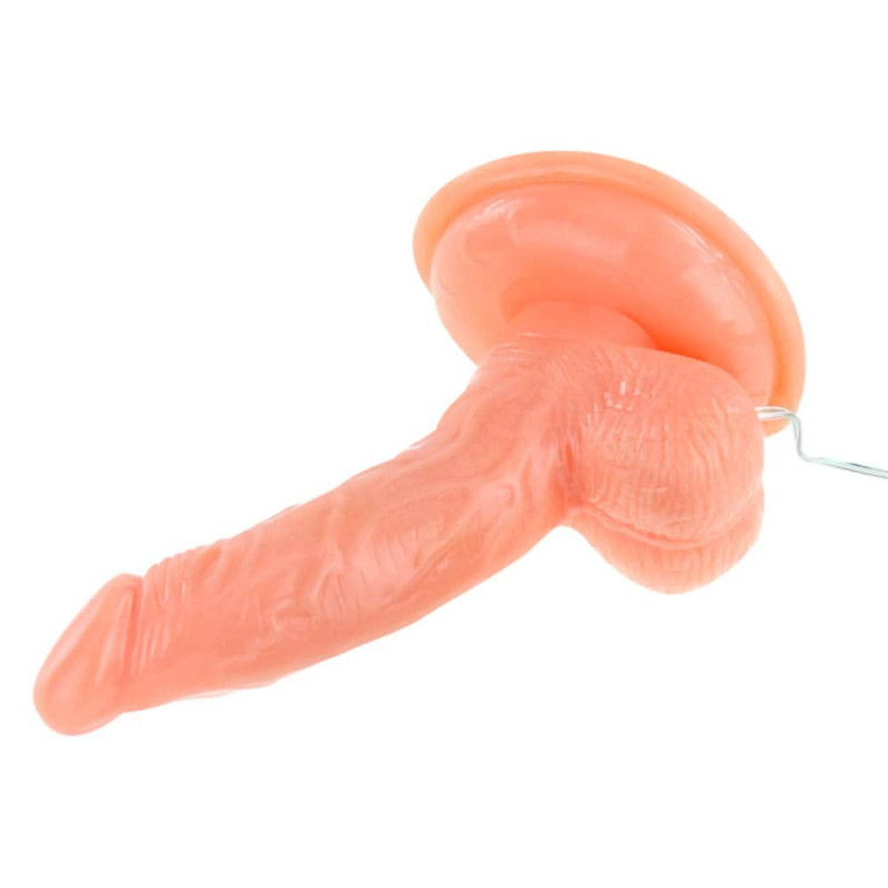 Vibrator Multispeed Super Rota Dong, TPR, Natural, 14.5 cm