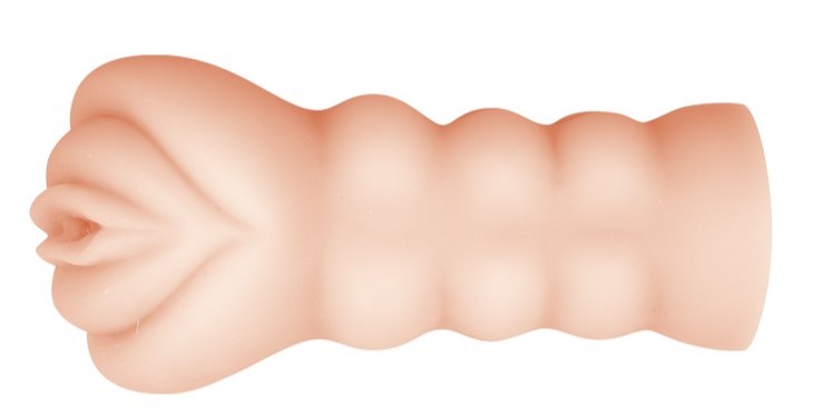 Masturbator Realist cu Glont Vibrator, Multispeed, TPR, Natural, 15.5 cm