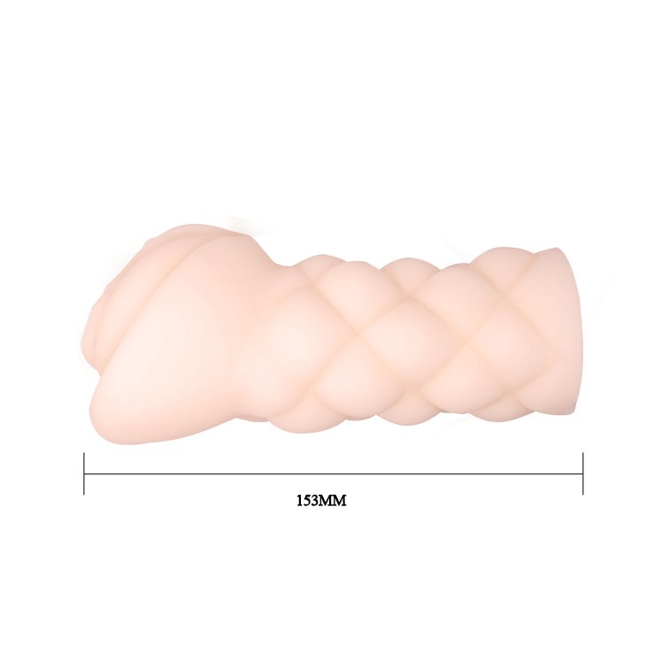 Masturbator Realist Pleasing, TPR, Natural, 15.3 cm