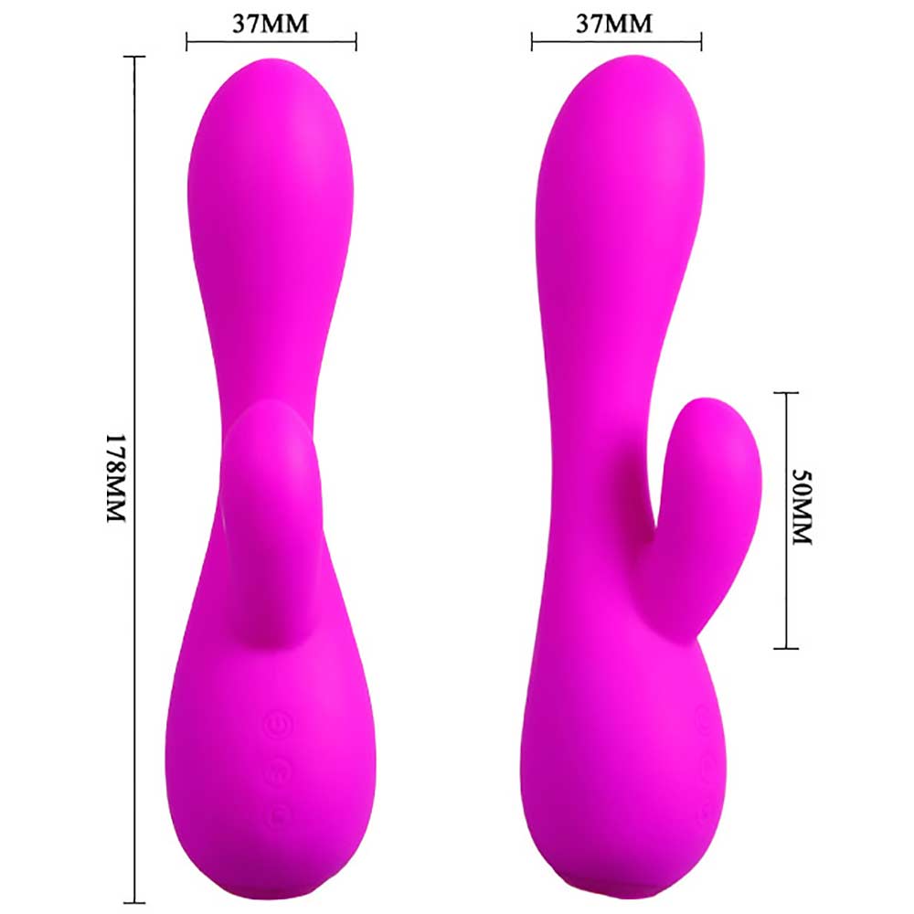 Vibrator Rabbit Smart Simon Senzor de Presiune Aer Silicon Mov USB 18 cm