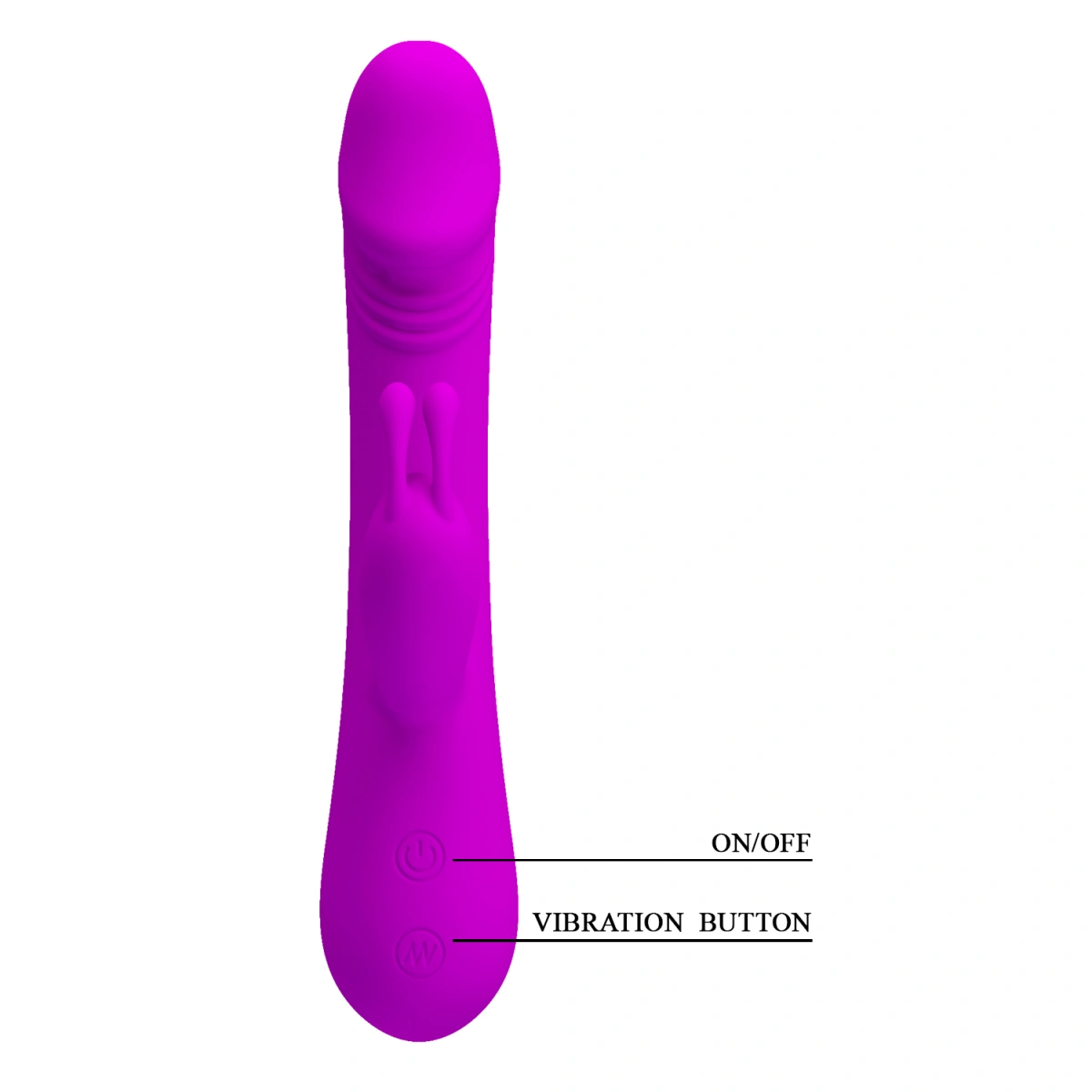 Vibrator Iepuras Clement, 30 Moduri Vibratii, Silicon, Mov, 21 cm