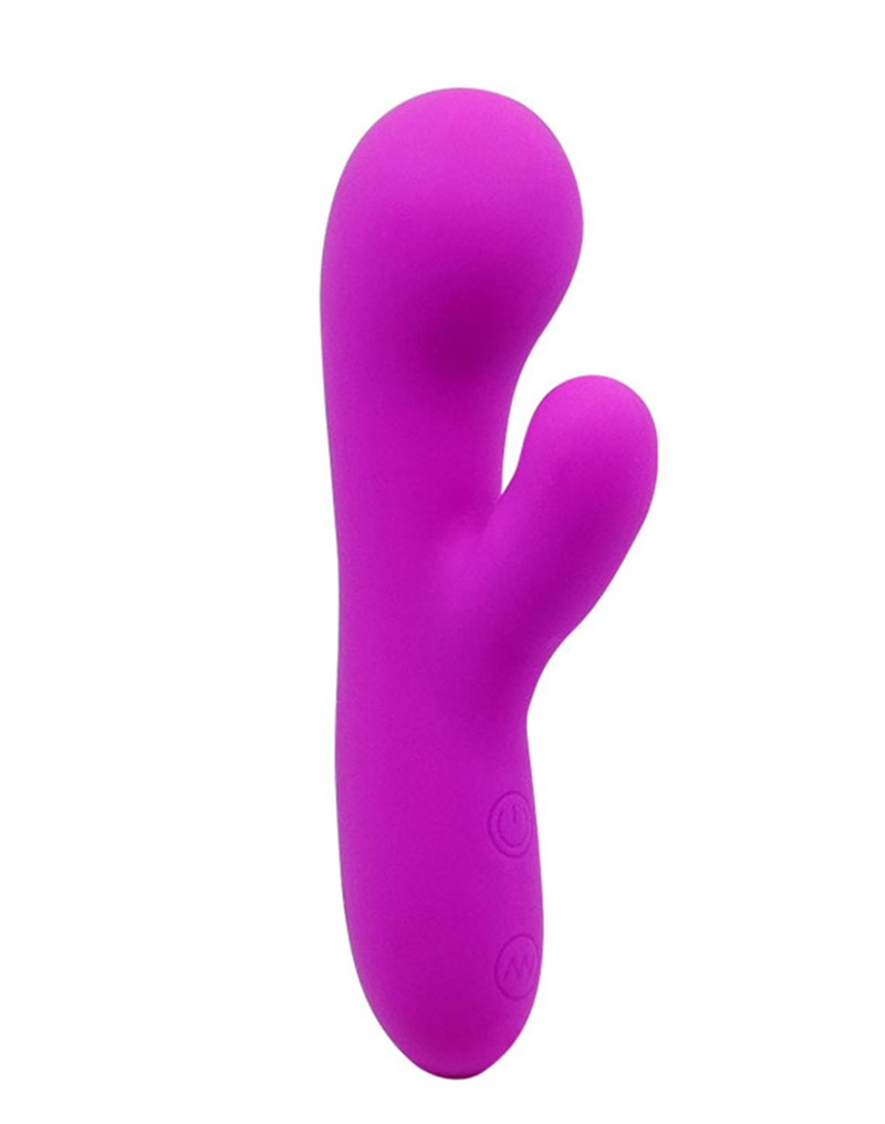 Vibrator Pretty Love Berger, 30 Moduri Vibratii, Silicon, USB, Mov, 14.5 cm