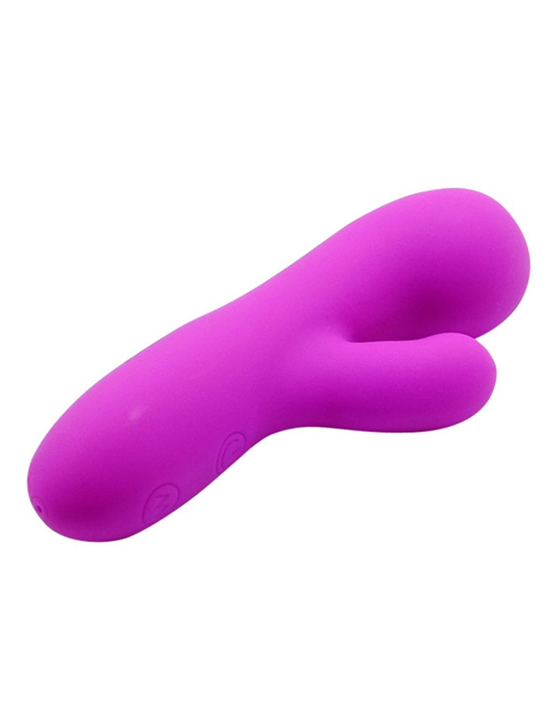 Vibrator Pretty Love Berger, 30 Moduri Vibratii, Silicon, USB, Mov, 14.5 cm