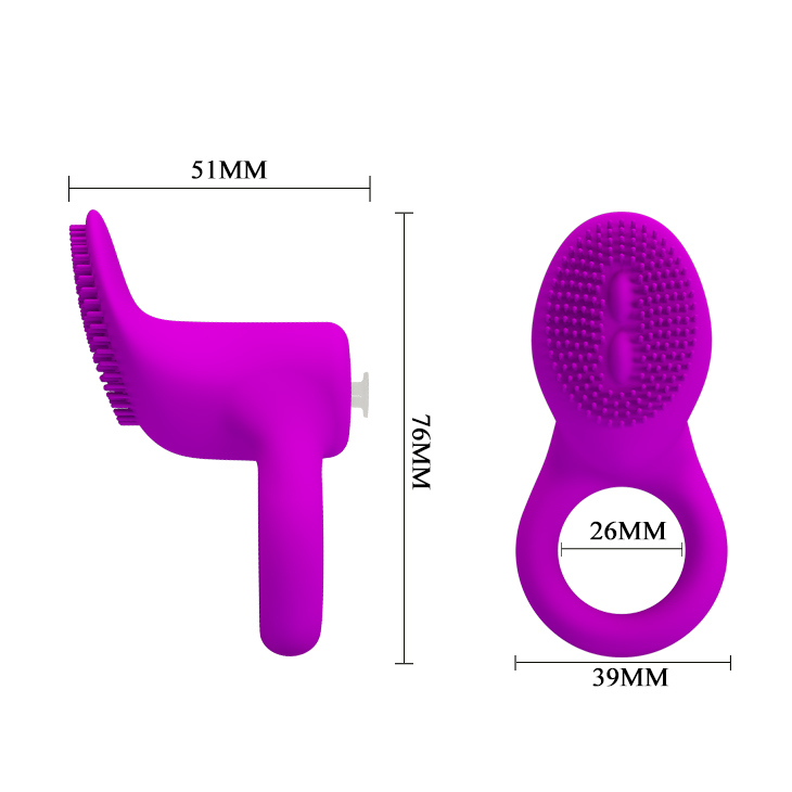 Inel de Penis Cobra cu Stimulator Clitoris, Silicon, Roz