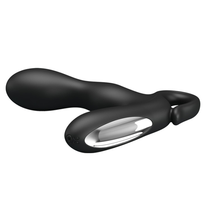 Stimulator Prostata Barrack 30 Moduri Vibratii, Silicon, USB, Negru, 14.2 cm