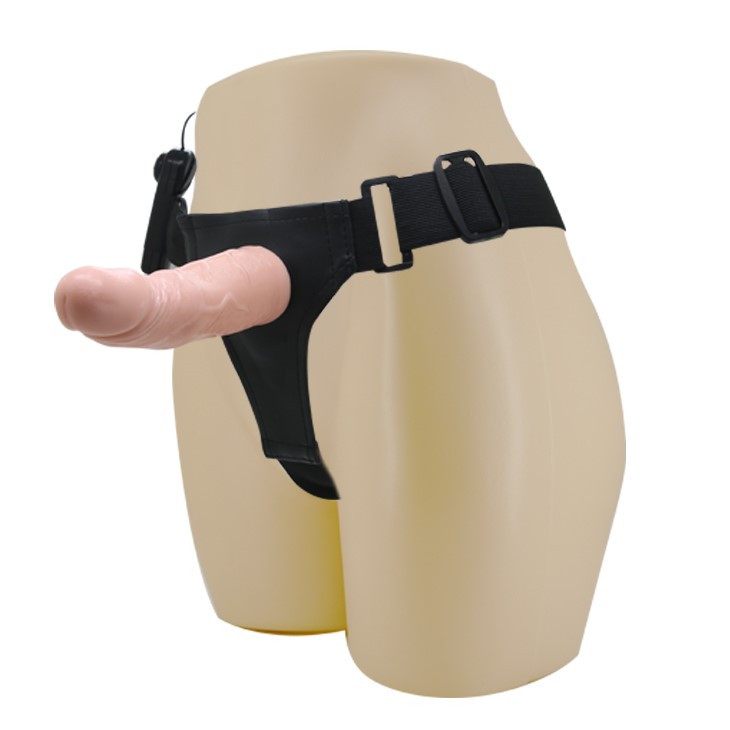 Strap-on Ultra Passionate Harness Multispeed, TPR, Natural, 16 cm