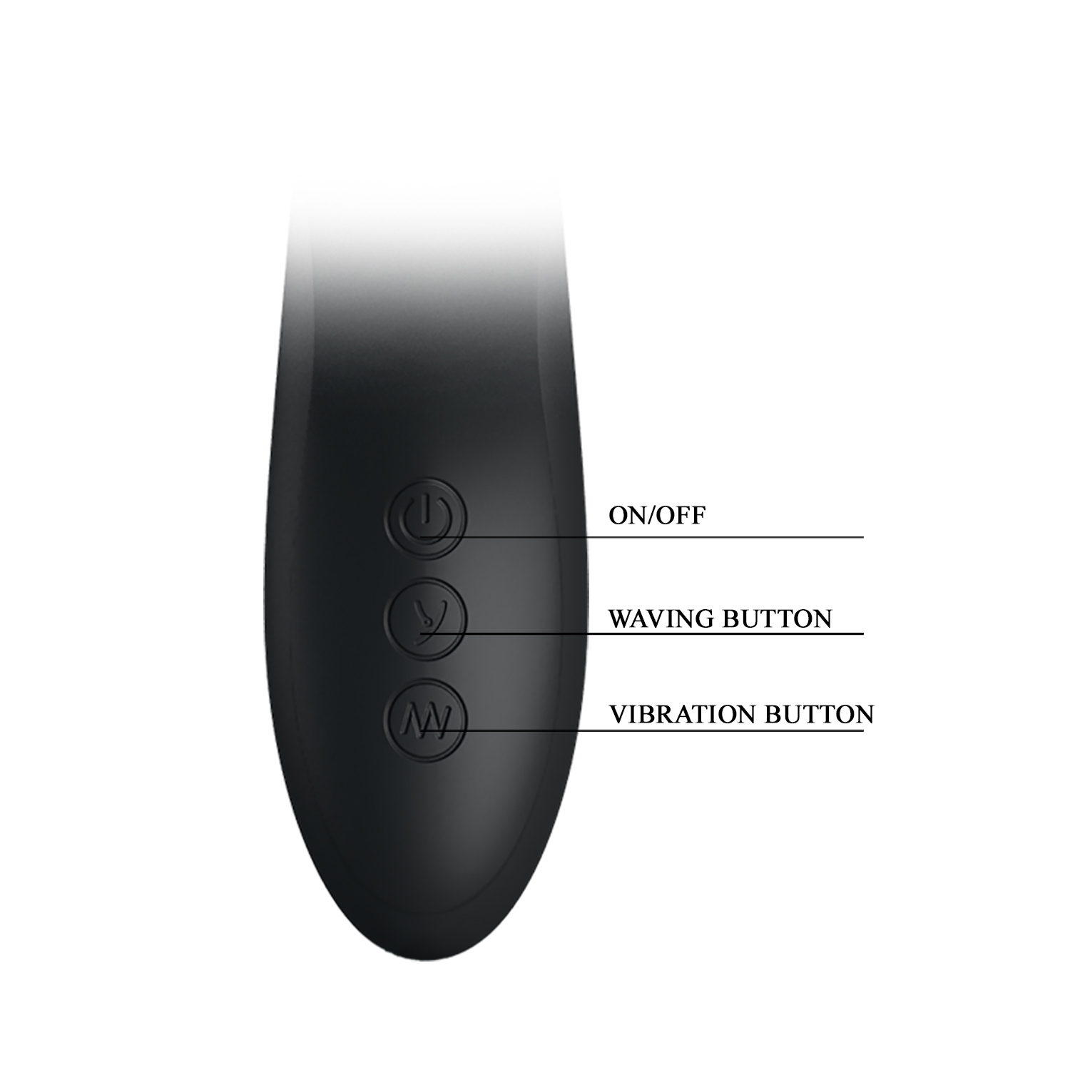 Vibrator Pretty Love Dylan, 7+4 Moduri Stimulatoare, Silicon, USB, Negru, 21 cm