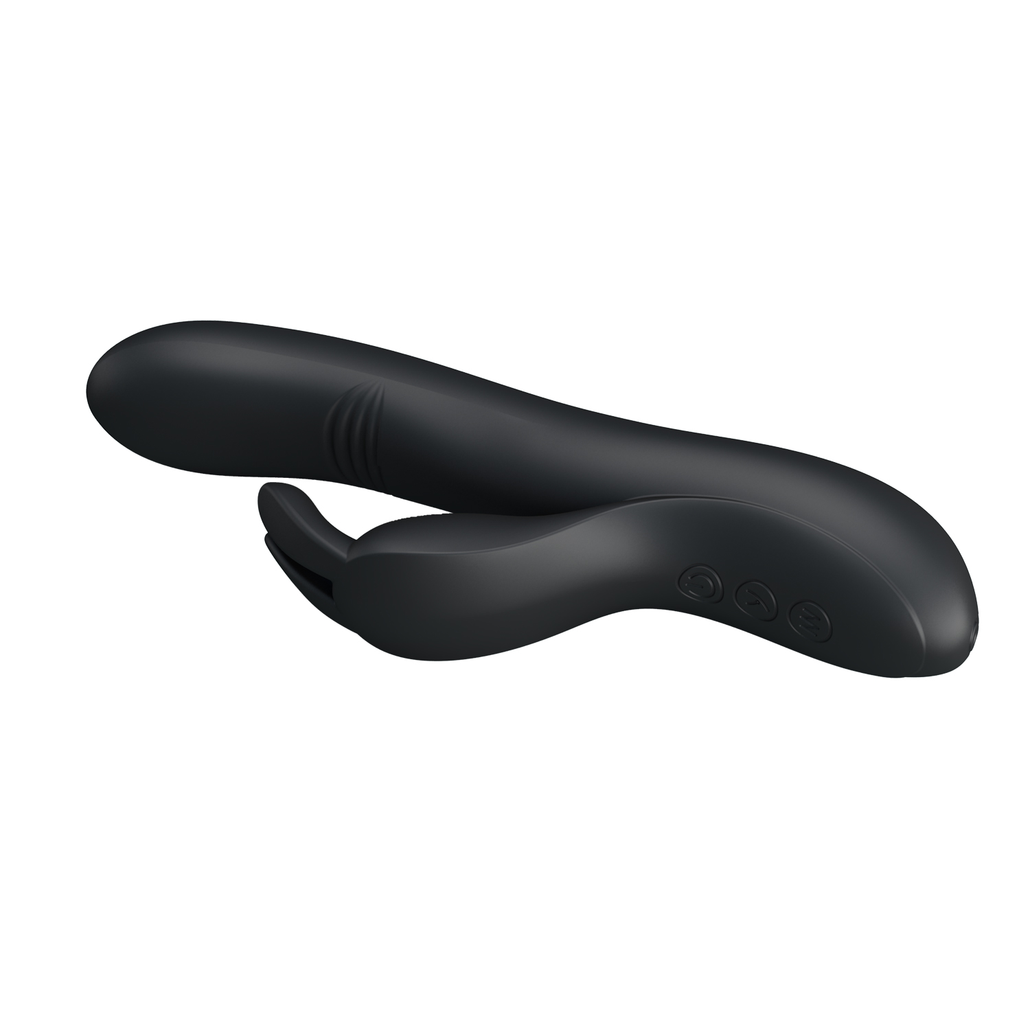 Vibrator Pretty Love Dylan, 7+4 Moduri Stimulatoare, Silicon, USB, Negru, 21 cm