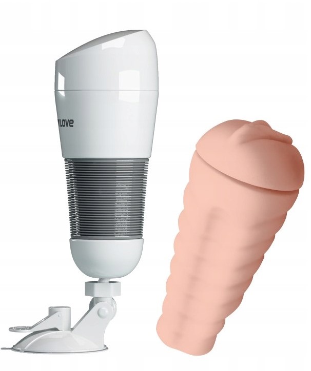 Masturbator Pretty Love Vagin Cup Hedy cu Ventuza, Alb