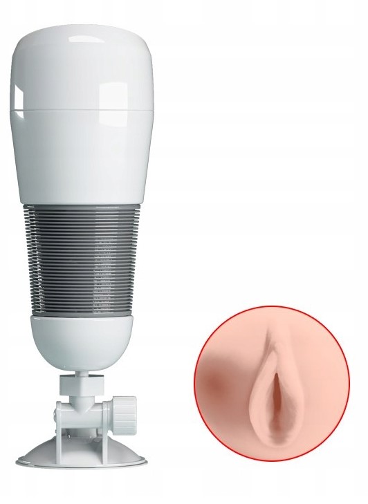 Masturbator Pretty Love Vagin Cup Hedy cu Ventuza, Alb