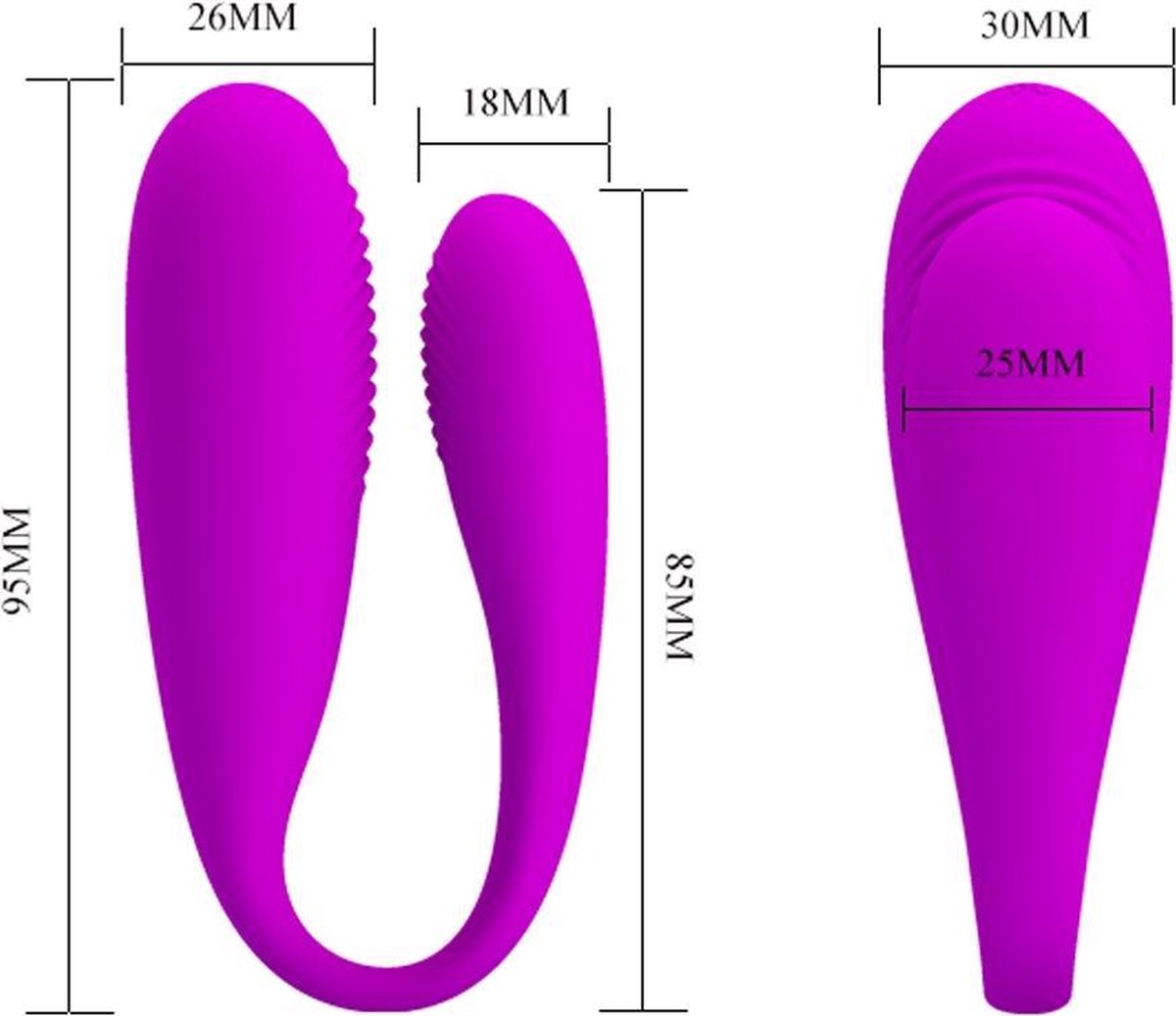 Vibrator Aldrich 12 Moduri Vibratii, Silicon, USB, Remote Control, Mov