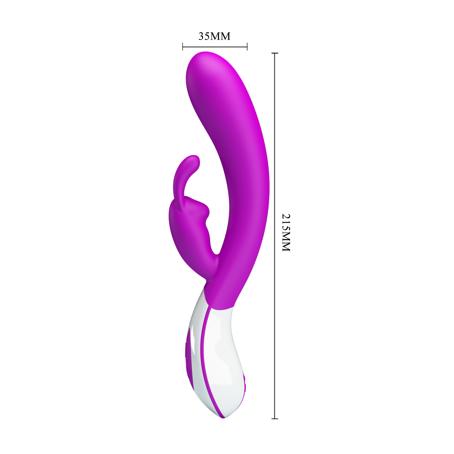 Vibrator Iepuras Harlan, 12 Moduri Vibratii, Silicon, USB, Mov, 21.5 cm