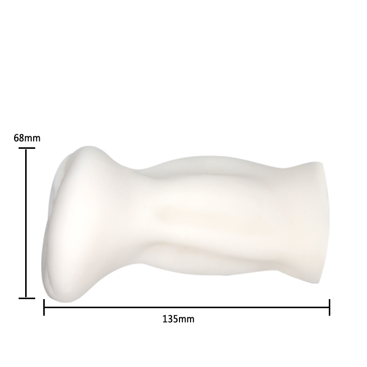 Masturbartor Lewd Woman, TPR, Alb, 14 cm
