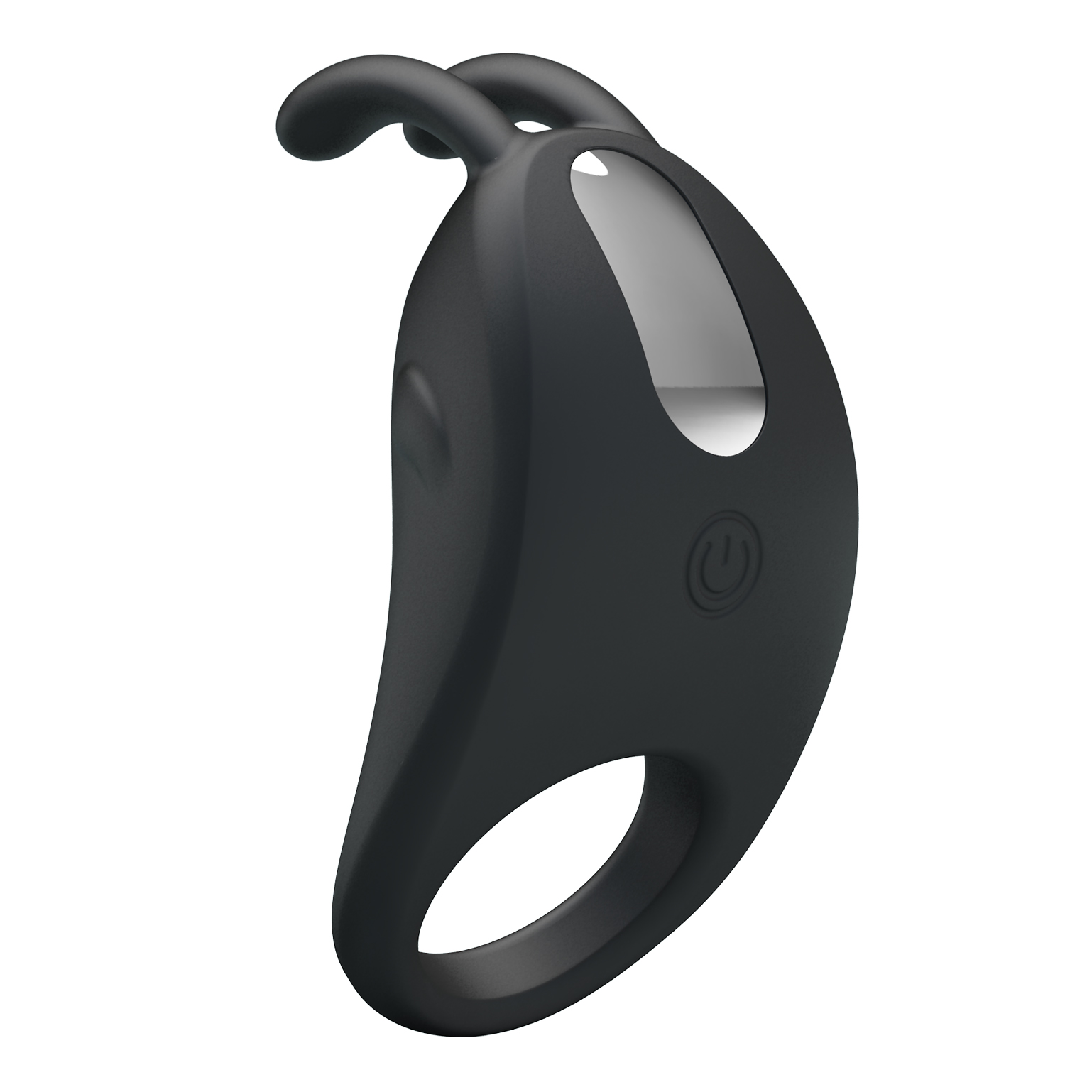 Inel Penis Pretty Love Rabbit, 7 Moduri Vibratii, Silicon, USB, Negru