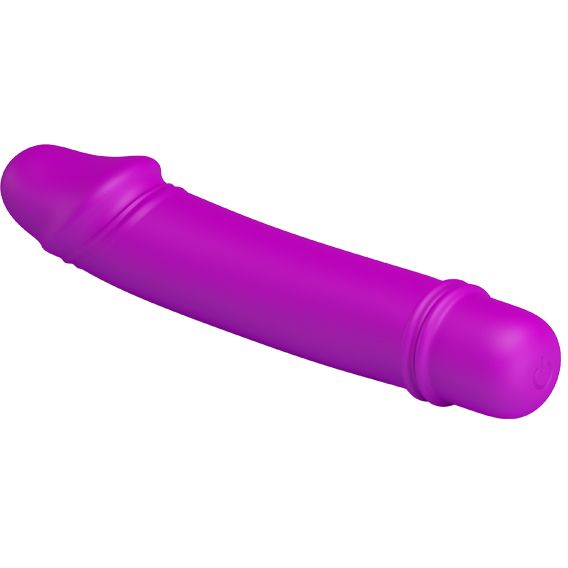 Vibrator Pretty Love Emily, 10 Moduri Vibratii, Silicon, Mov, 13 cm