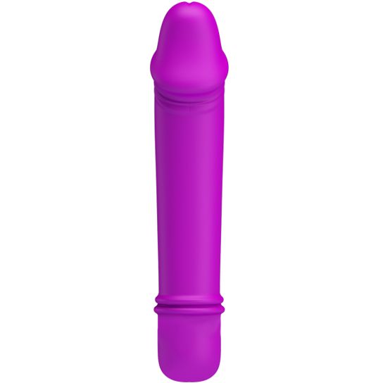 Vibrator Pretty Love Emily, 10 Moduri Vibratii, Silicon, Mov, 13 cm