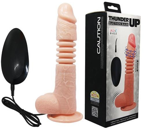 Vibrator Realist Thunder Up 22cm Natural