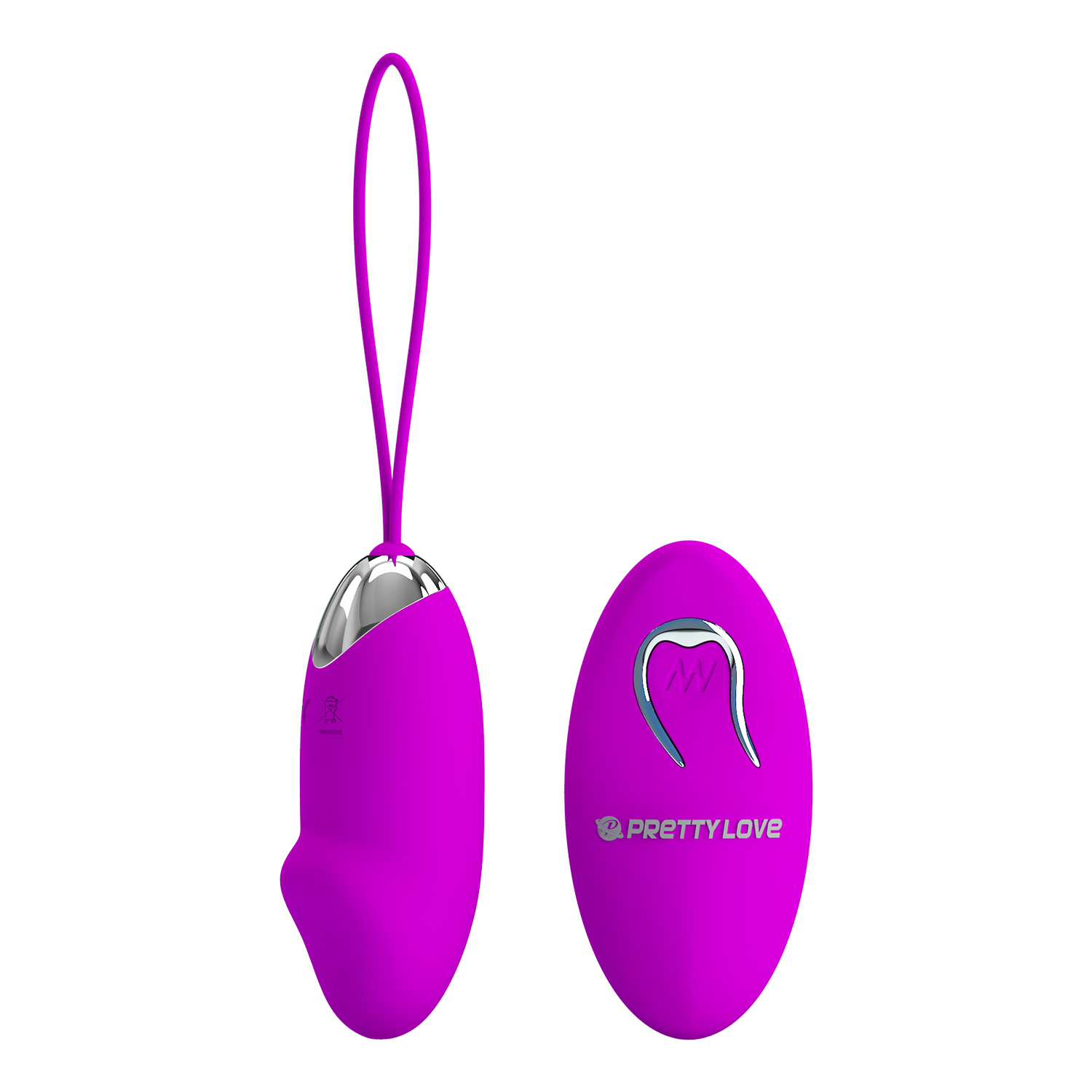 Ou Vibrator Pretty Love Julia Remote Control, 12 Moduri Vibratii, Silicon, USB, Mov