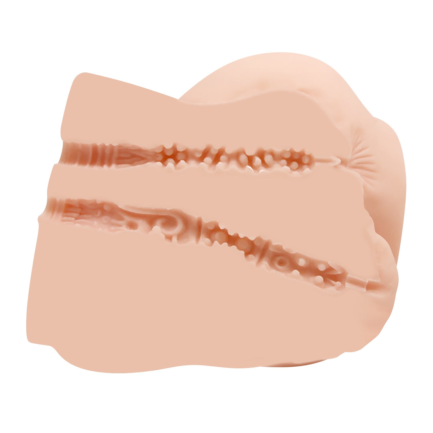 Masturbator Crazy Bull Realistic Vagina&Ass, Multispeed, TPR, Natural, 3.1 kg