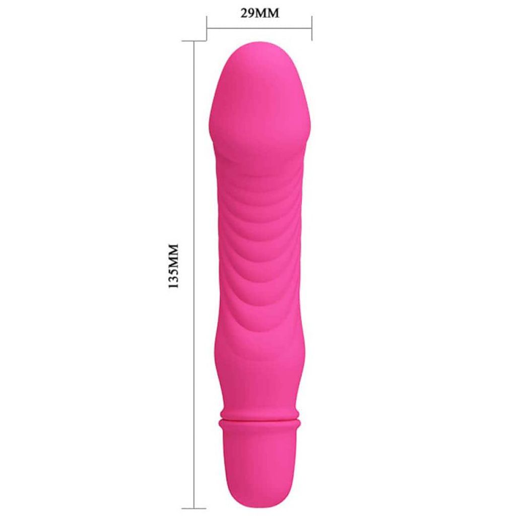Vibrator Pretty Love Stev, 10 Moduri Vibratii, Silicon, Roz, 13.5 cm