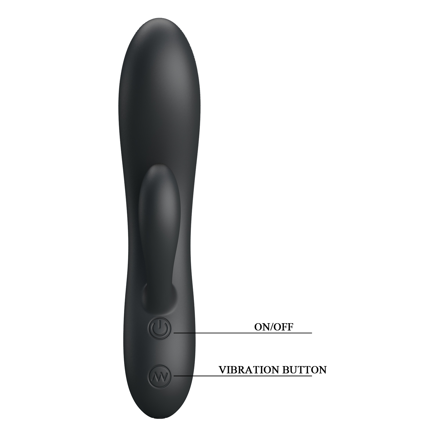 Vibrator Pretty Love Matt, 30 Moduri Vibratii, Silicon, USB, Negru, 16.9 cm