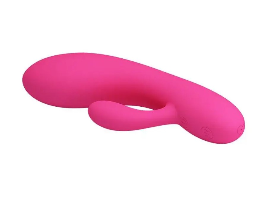 Vibrator Iepuras Ives, 30 Moduri Vibratii, Silicon, USB, Roz, 16.9 cm