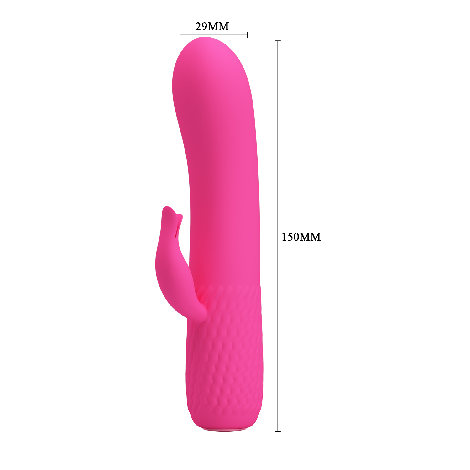 Vibrator Pretty Love Tim, 12 Moduri Vibratii, Silicon, USB, Roz, 15 cm