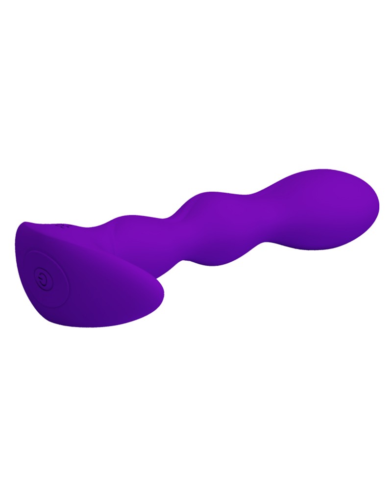 Dop Anal Yale 12 Moduri Vibratii, Silicon, USB, Violet, 14.5 cm