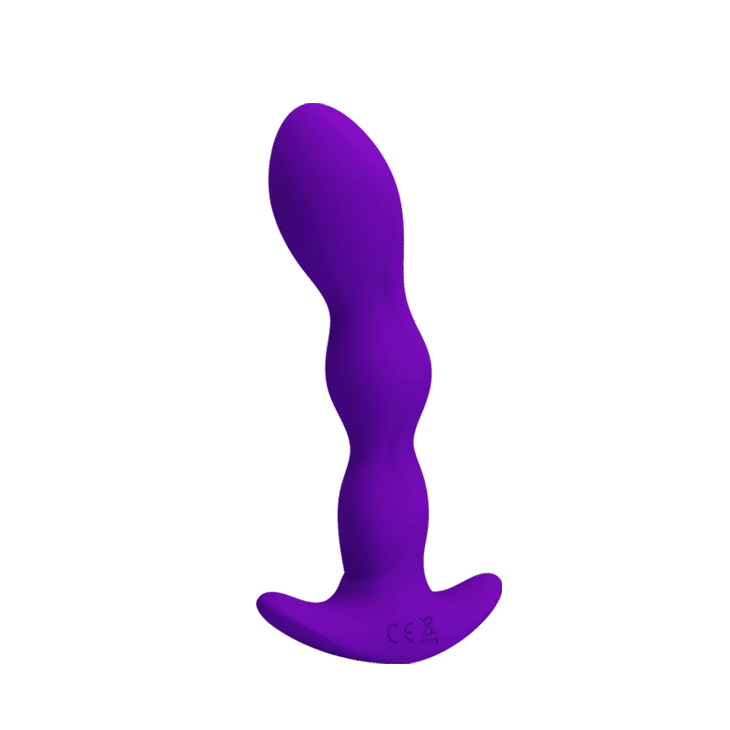 Dop Anal Yale 12 Moduri Vibratii, Silicon, USB, Violet, 14.5 cm