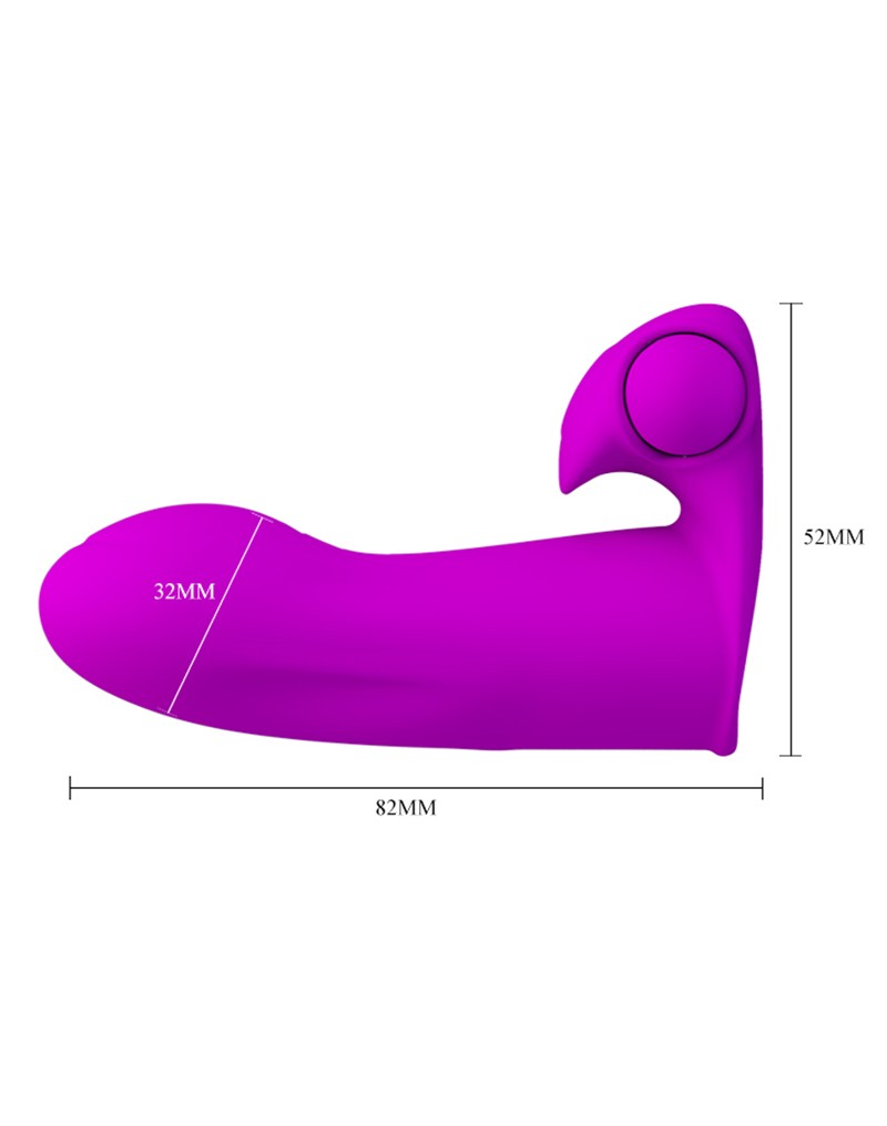 Vibrator Maxwell Fingering Silicon Mov 8.2 cm