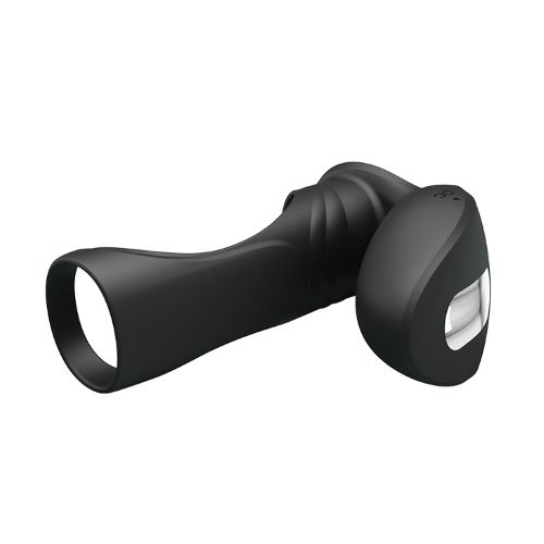 Manson cu Stimulator Penis Sleeve II, 7 Moduri Vibratii, Silicon, USB, Negru