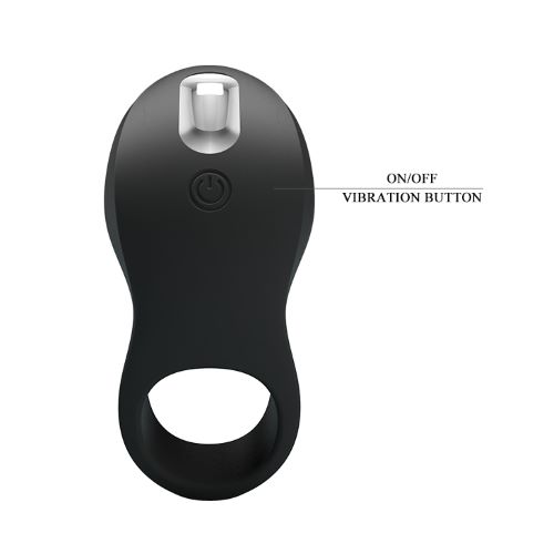 Manson cu Stimulator Penis Sleeve II, 7 Moduri Vibratii, Silicon, USB, Negru