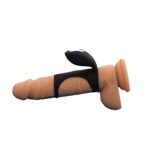 Manson cu Stimulator Penis Sleeve II, 7 Moduri Vibratii, Silicon, USB, Negru