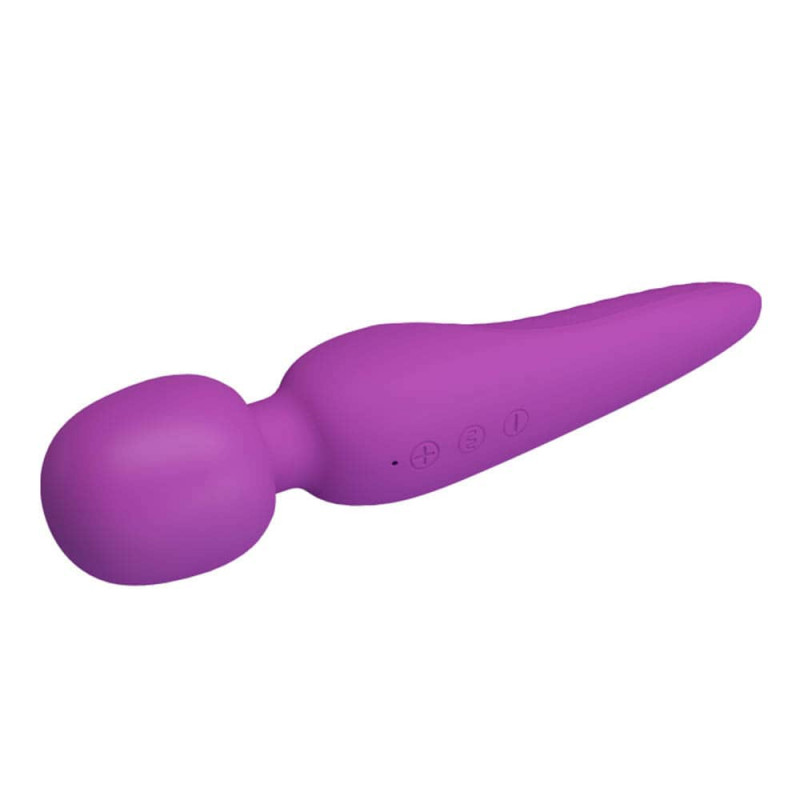 Vibrator Masaj Meredith 7 Moduri Vibratii&5 Viteze Super Soft Silicon Mov Pretty Love