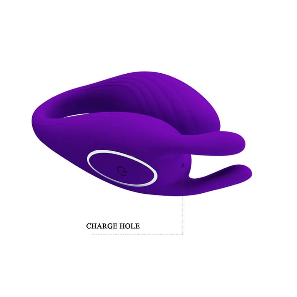 Stimulator Bill 12 Moduri Vibratii, Silicon, USB, Remote Control, Violet