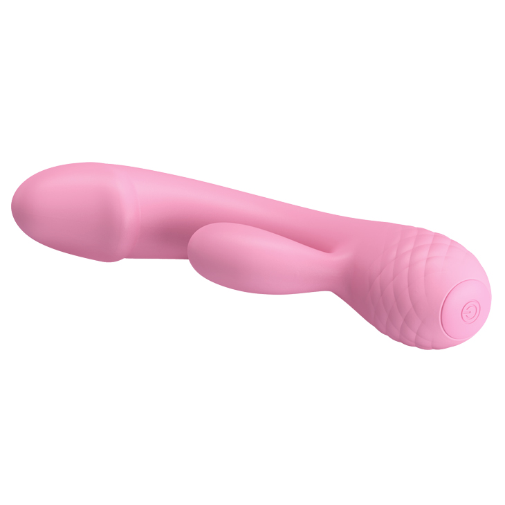 Vibrator Pretty Love Ron, 12 Moduri Vibratii, Silicon Super Soft, Roz, 17.5 cm
