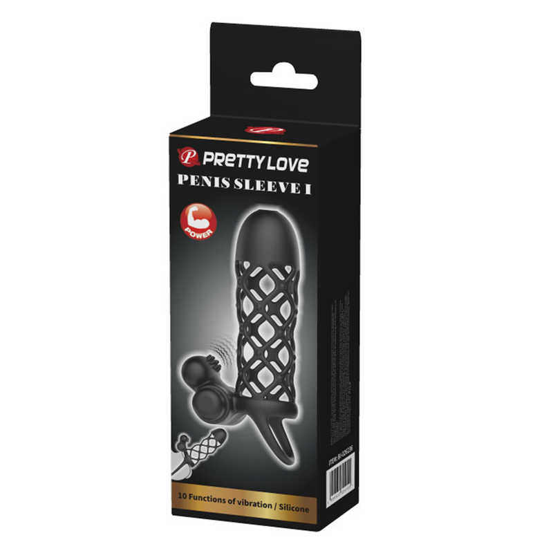 Manson Penis cu Stimulator Clitoridian 10 Moduri Vibratii Silicon UBS Negru
