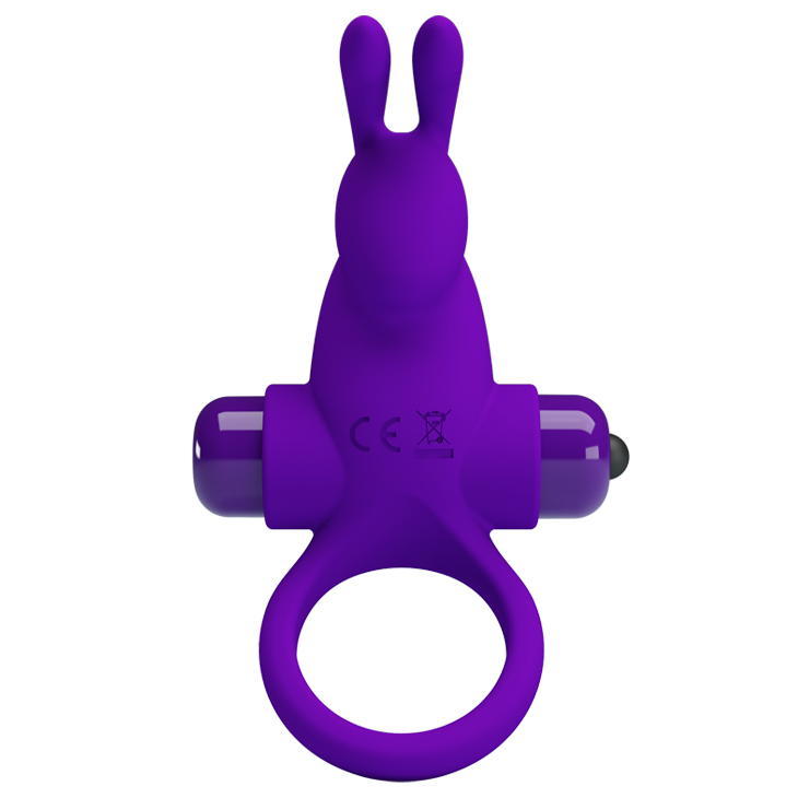 Inel de Penis Pretty Love, 10 Moduri Vibratii, Silicon, Violet