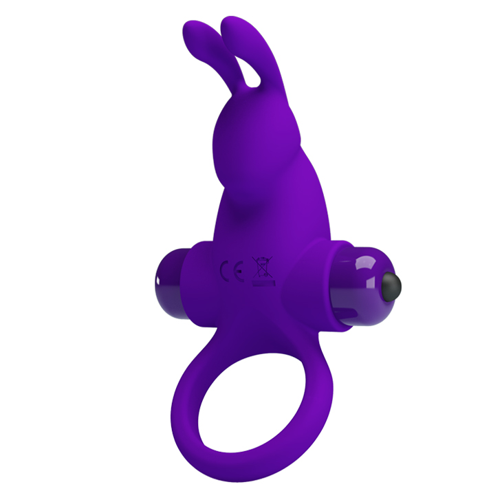 Inel de Penis Pretty Love, 10 Moduri Vibratii, Silicon, Violet