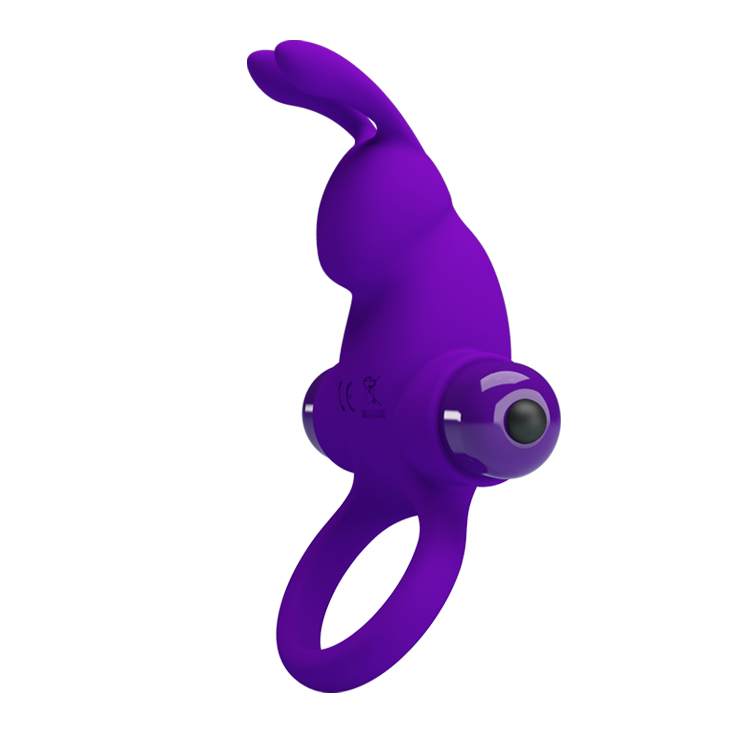 Inel de Penis Pretty Love, 10 Moduri Vibratii, Silicon, Violet