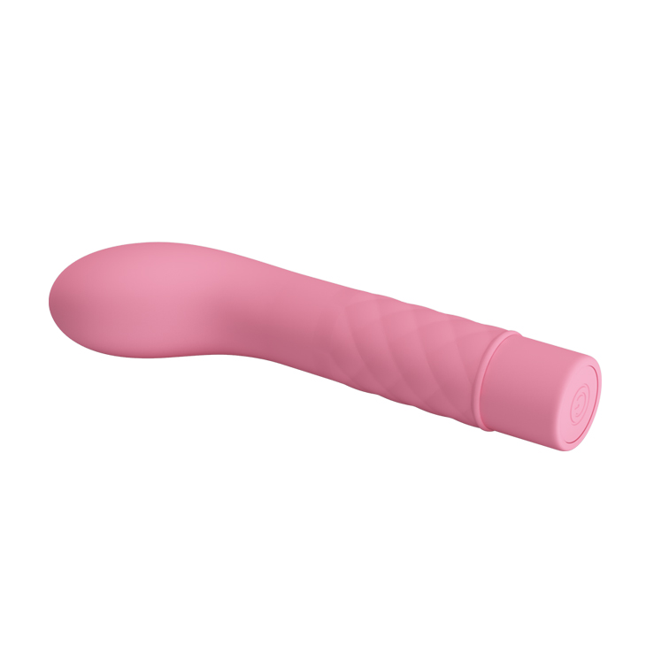 Vibrator Punctul G Atlas, 10 Moduri Vibratii, Silicon, Roz Deschis, 14 cm