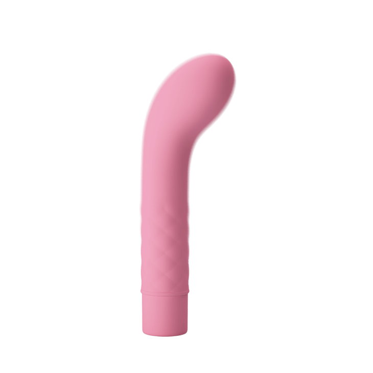 Vibrator Punctul G Atlas, 10 Moduri Vibratii, Silicon, Roz Deschis, 14 cm