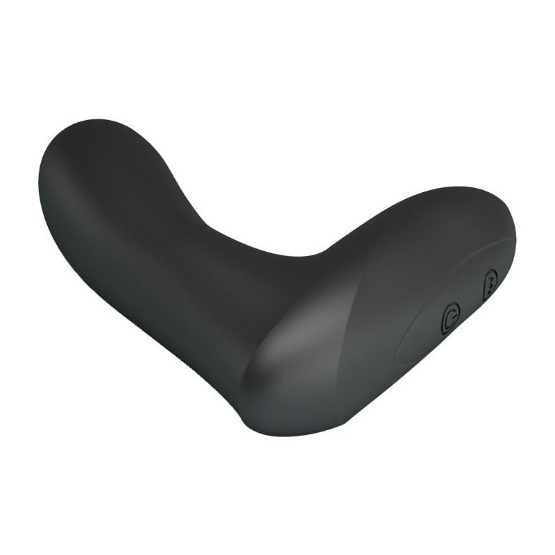 Stimulator Anal Archenemy 12 Moduri Vibratii, Silicon, USB, Negru, 12.1 cm