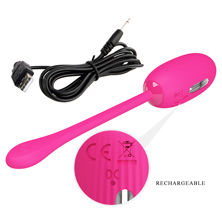Ou Vibrator Doreen 12 Moduri Vibratii, 3 Moduri Electrosocuri, Silicon, Bluetooth Control, Free App, USB, Roz