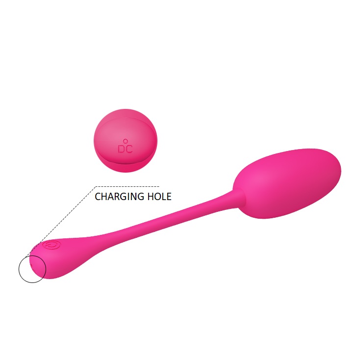 Ou Vibrator Knucker, 12 Moduri Vibratii, Silicon, USB, Roz