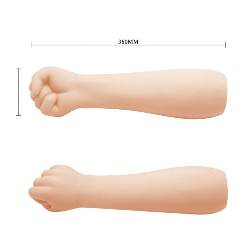 Dildo Big Fist, TPR, Natural, 36 cm