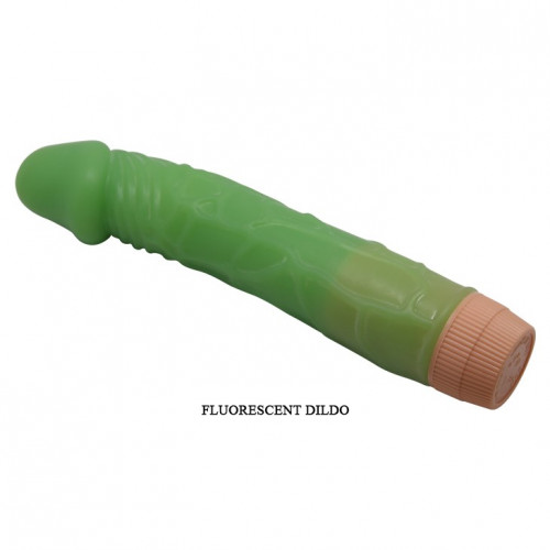 Vibrator Realist Bill, Multispeed, Verde, 22.5 cm