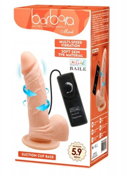 Vibrator Realist Mark Multispeed Rotativ Natural 16 cm
