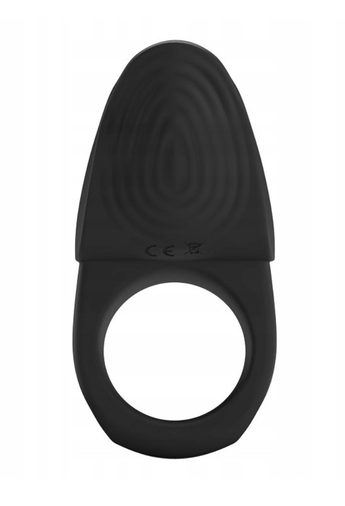 Inel de Penis Susanna, 10 Moduri Vibratii, Silicon, USB, Negru